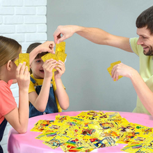 Load image into Gallery viewer, Pocket Card Box Premium 100 PCS Gold and Rainbow Cards Packs Vmax DX GX Rare Golden Cards TCG Deck Box Gold Foil Card for Kids Birthday Party Favors Gifts