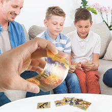 Load image into Gallery viewer, Pocket Card Box Premium 100 PCS Gold and Rainbow Cards Packs Vmax DX GX Rare Golden Cards TCG Deck Box Gold Foil Card for Kids Birthday Party Favors Gifts