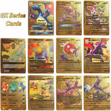 Load image into Gallery viewer, Ultra Rare 55 PCS Gold Cards Packs Vmax V EX GX Rare Golden Cards TCG Deck Box Gold Foil Card for Fans/Kids/Collectors Gifts (No Duplicates)
