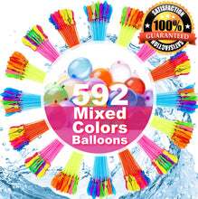 Load image into Gallery viewer, Water Balloons for Kids Girls Boys Balloons Set Party Games Quick Fill 592 Balloons for Swimming Pool Outdoor Summer Funs
