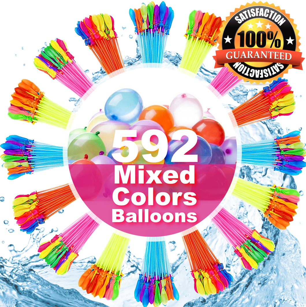 Water Balloons for Kids Girls Boys Balloons Set Party Games Quick Fill 592 Balloons for Swimming Pool Outdoor Summer Funs